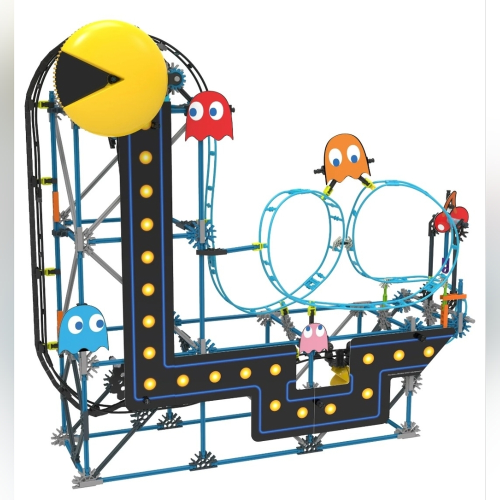 K'Nex Pac-Man Roller Coaster Building Set